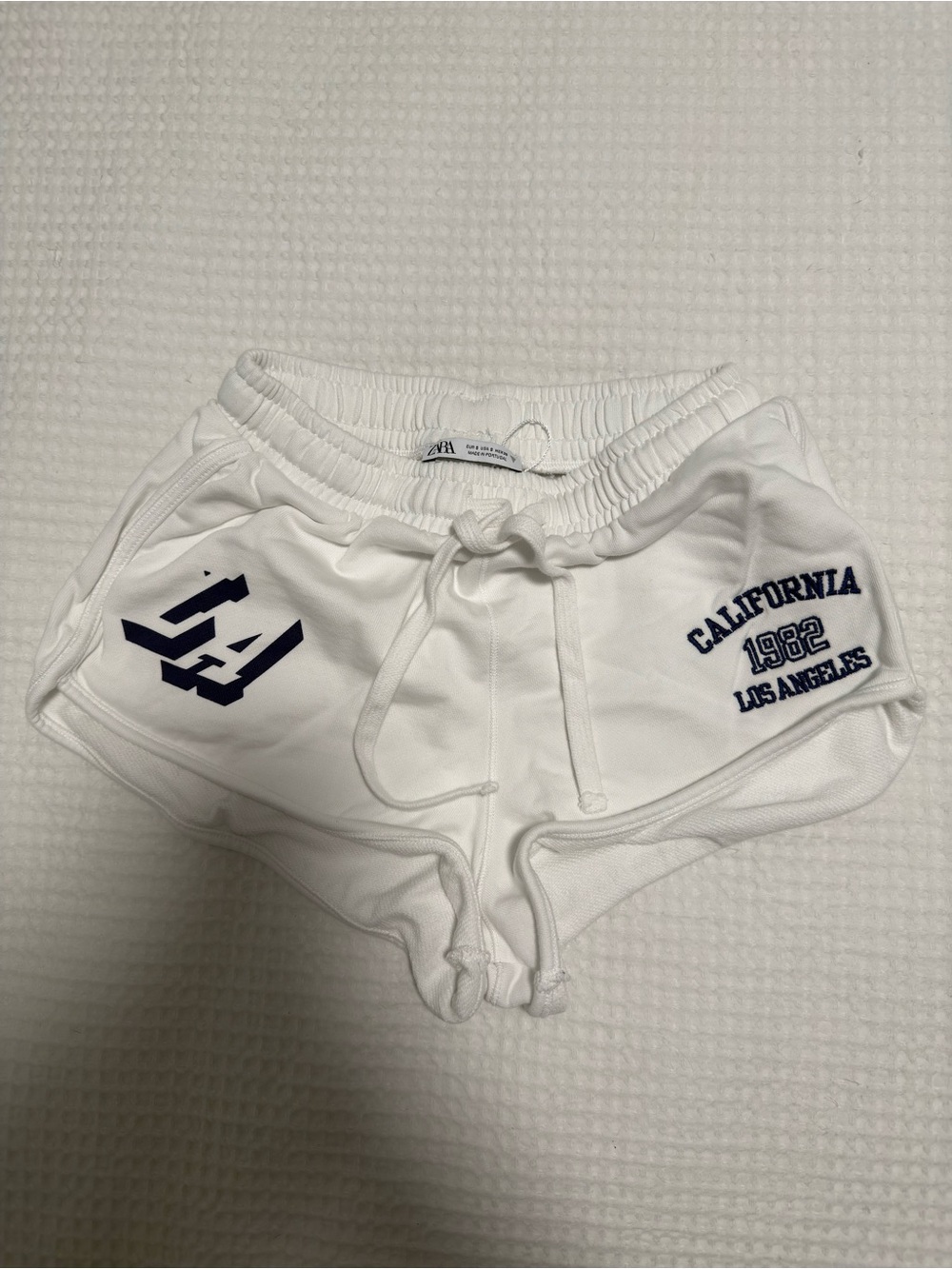 Zara White Athletic Shorts